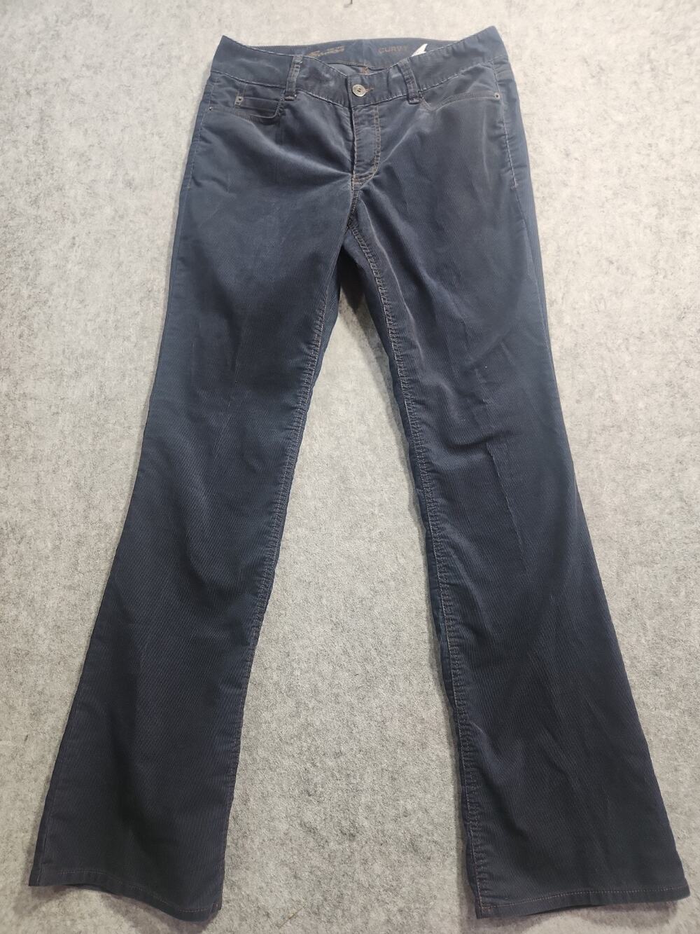 Eddie Bauer Curvy Bootcut Pants Women's Size 10 Blue Stretch Twill Mid Rise
